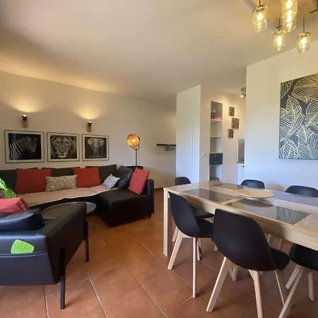 Sainte-maxime: 3p Climatise Avec Piscine, Parking Prive Et Jardin Calme - Fr-1-226-471