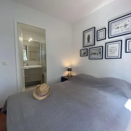 Sainte-maxime: 3p Climatise Avec Piscine, Parking Prive Et Jardin Calme - Fr-1-226-471 * Sainte-Maxime