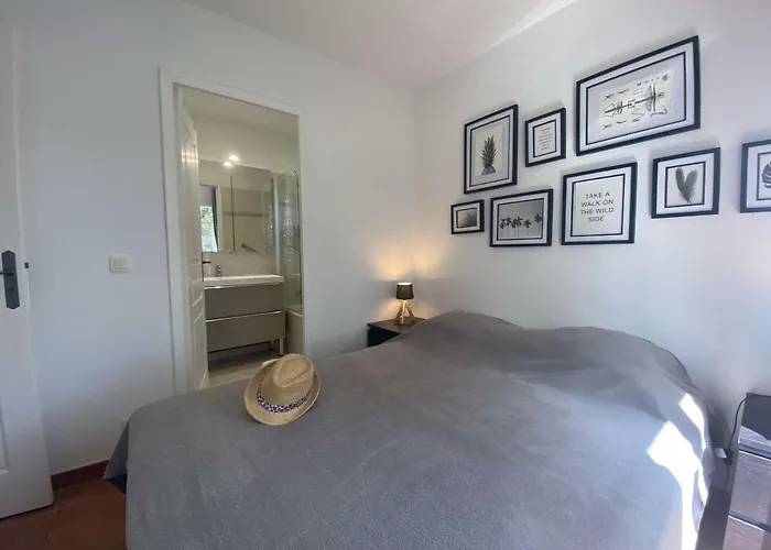 Sainte-maxime: 3p Climatise Avec Piscine, Parking Prive Et Jardin Calme - Fr-1-226-471 * Sainte-Maxime